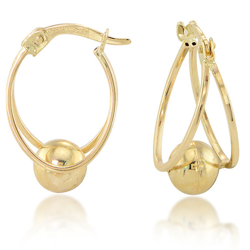 Buy Gold Plated Textured Disco Ball Hoops by Varnika Arora Online at Aza  Fashions.