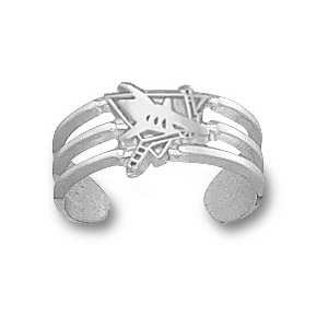 Sterling Silver San Jose Sharks Logo Toe Ring