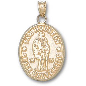 Sam Houston 3/4in 14k Seal Pendant