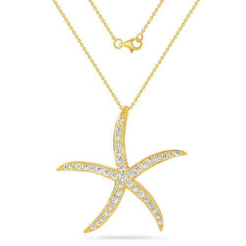 Tell Your Story: SUMMER STORY Starfish Pendant Short Chain Necklace – US  Jewelry House