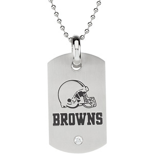 Cleveland Browns Pendant Bead Necklace