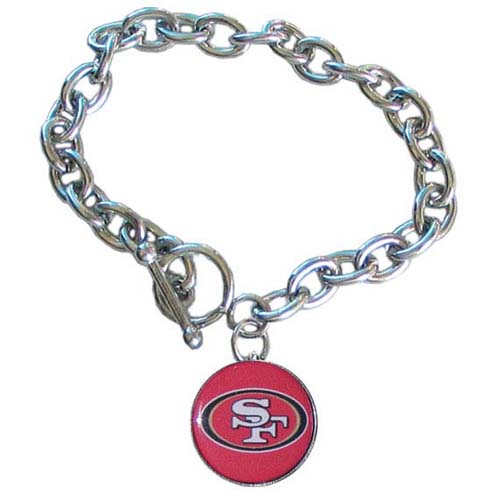 San Francisco 49ers NFL Charm Bracelet