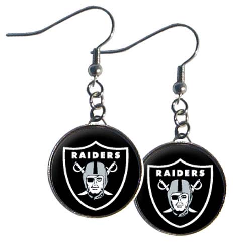 Oakland Raiders NFL Dangle Earrings