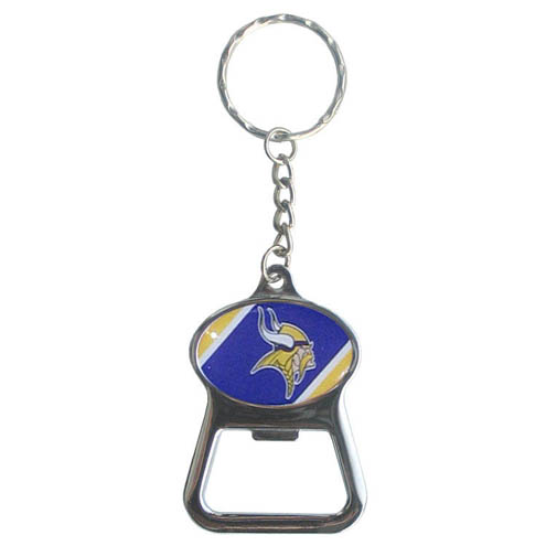 Minnesota Vikings Bottle Opener Key Chain SFK165O | Joy Jewelers