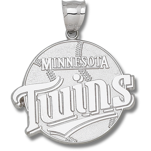 Minnesota Twins 1 1/2in Sterling Silver Pendant