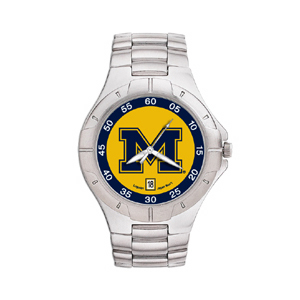 Michigan Wolverines Mens Stainless Pro II Watch UM117 | Joy Jewelers