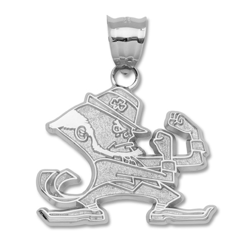 Sterling Silver 1 1/4in Notre Dame Leprechaun Pendant