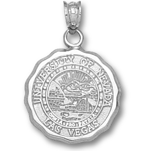 Sterling Silver 5/8in UNLV Seal Pendant