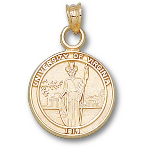 University of Virginia 5/8in 10k Seal Pendant UVA003-10K