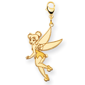 Tinker Bell Charm 1in - Gold-Plated