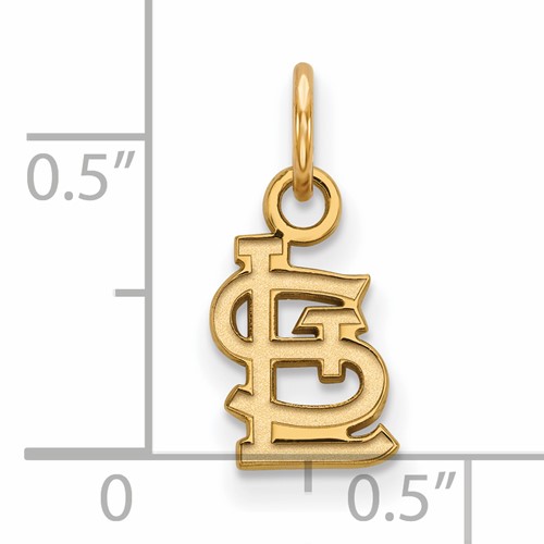 14kt Yellow Gold 3/8in St. Louis Cardinals Pendant 4Y001CRD