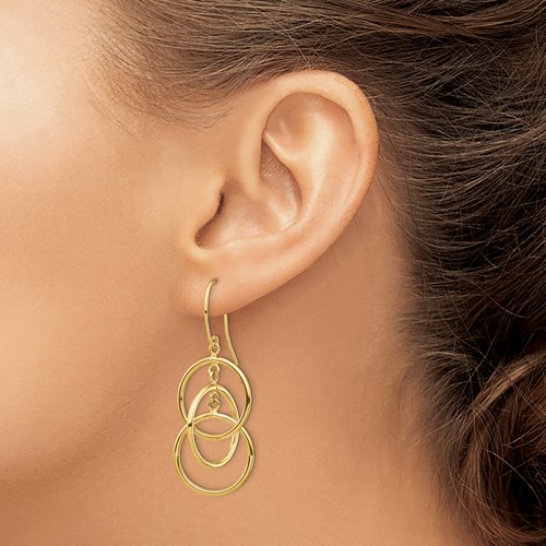 Senco Gold 22k (916) Yellow Gold Drop Earrings for Women Gold : Amazon.in:  Fashion