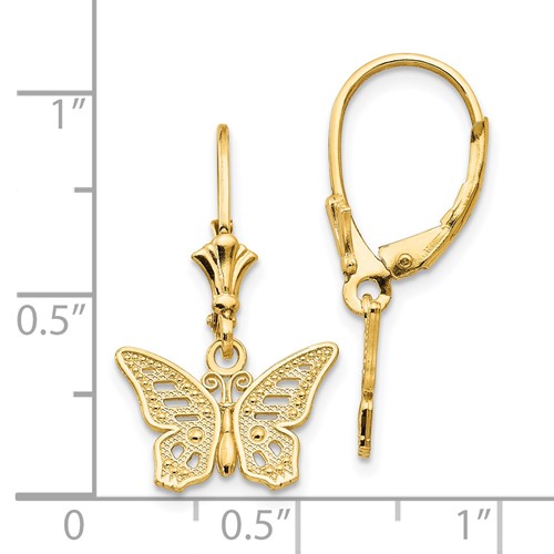 Butterfly Clutch Earring Back, Standard Hole .038 , Gold-Fil