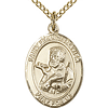 Gold Filled 3/4in St Francis Xavier Medal & 18in Chain