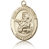 14kt Yellow Gold 3/4in St Francis Xavier Medal