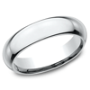 Platinum 5mm High Domed Heavy Comfort Fit Wedding Band