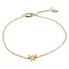 14k Yellow Gold Single Butterfly Charm Bracelet