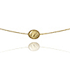 14k Yellow Gold Small Textured Bead Necklace