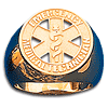 EMT 10kt Gold Badge Ring