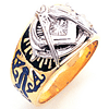 Jumbo Blue Lodge Ring