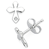 Little Diva Kid's Cross Earrings with Diamonds