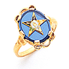 Eastern Star Blue Ring