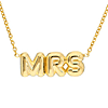 14k Yellow Gold MRS Necklace