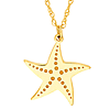 14k Yellow Gold Mini Starfish Necklace