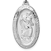 1in St. Christopher Medal - Sterling Silver