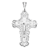 2 3/8in Diamond-Cut Crucifix - Sterling Silver