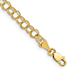 10k Yellow Gold 8in Double Link Charm Bracelet 4mm