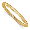 10k Yellow Gold Stretch Mesh Bangle Bracelet