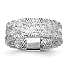 10k White Gold Ladies' Stretch Mesh Ring