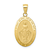 10k Yellow Gold Miraculous Medal 7/8in