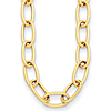 Herco 14k Yellow Gold 9mm Oval Link Necklace 24in