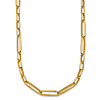 18k Yellow Gold Mixed Oval Link Necklace 24in