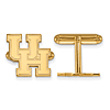 14kt Yellow Gold University of Houston UH Cuff Links