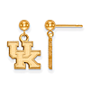 14kt Yellow Gold University of Kentucky Dangle Ball Earrings