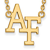 United States Air Force Academy Logo Necklace 3/4in 10k Yellow Gold