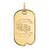 14kt Yellow Gold University of South Carolina Small Dog Tag