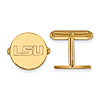 14kt Yellow Gold Louisiana State University Round Cuff Links