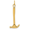 14k Yellow Gold Hammer Pendant 1in