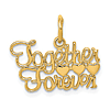 14k Yellow Gold Together Forever Pendant