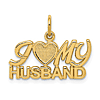 14k Yellow Gold I Love My Husband Charm