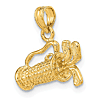 14k Yellow Gold 3-D Golf Bag Charm