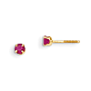 14k Yellow Gold Madi K 1/3 ct tw Ruby Stud Earrings