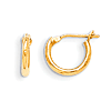 14kt Yellow Gold 3/8in Madi K Hoop Earrings