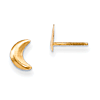 14k Yellow Gold Madi K Crescent Moon Earrings with Screw Backs