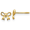 14kt Yellow Gold Madi K Bow Post Earrings