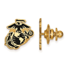 Gold-plated Sterling Silver USMC Eagle Globe and Anchor Lapel Pin